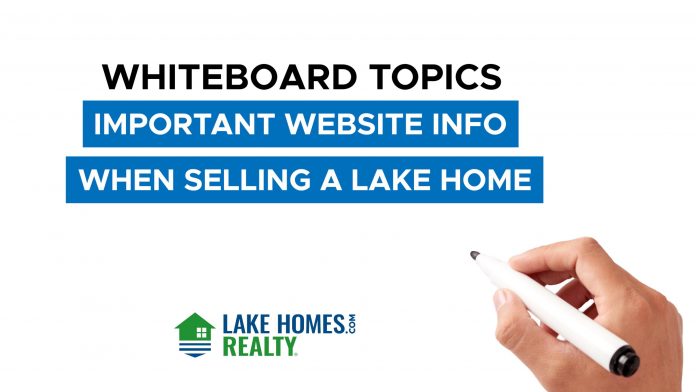 Important Website Info When Selling A Lake Home