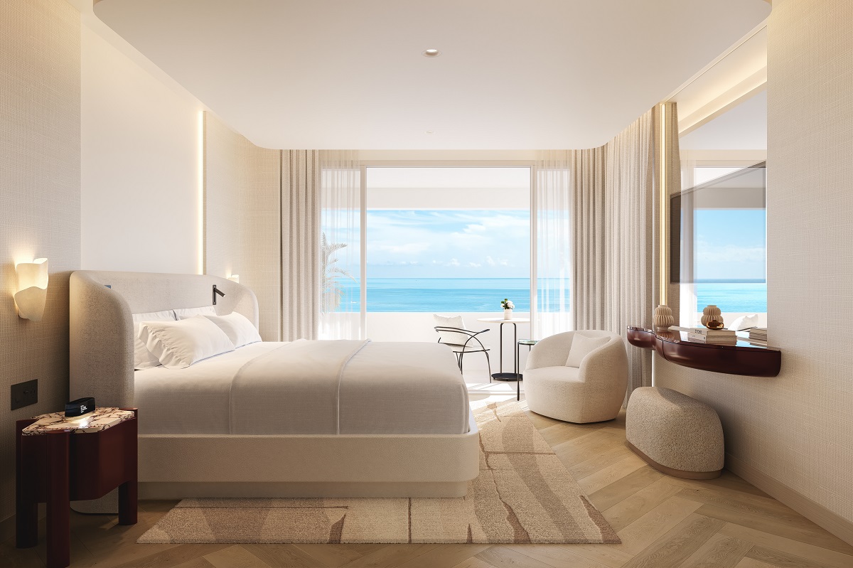 guestroom with sea view in Delano Miami Beach