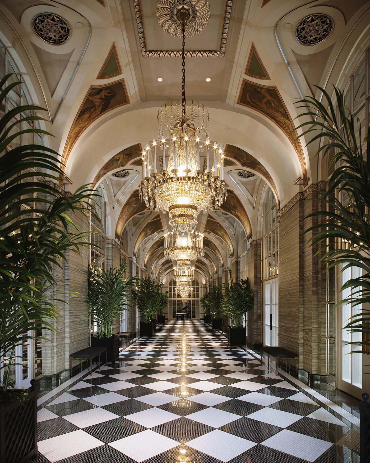 entrance corridor Waldorf Astoria New York