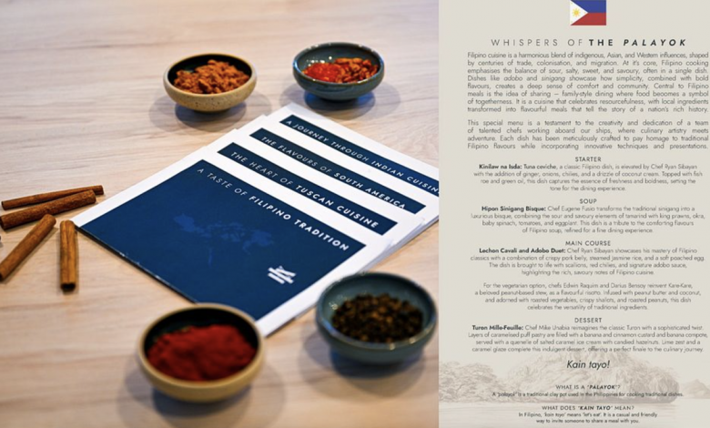 HX Expeditions Launches Theme Menus, Highlighting Crew Heritage