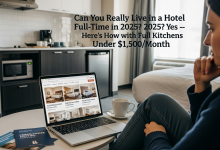 Can You Really Live in a Hotel Full-Time in 2025? Yes — Here’s How with Full Kitchens Under ,500/Month